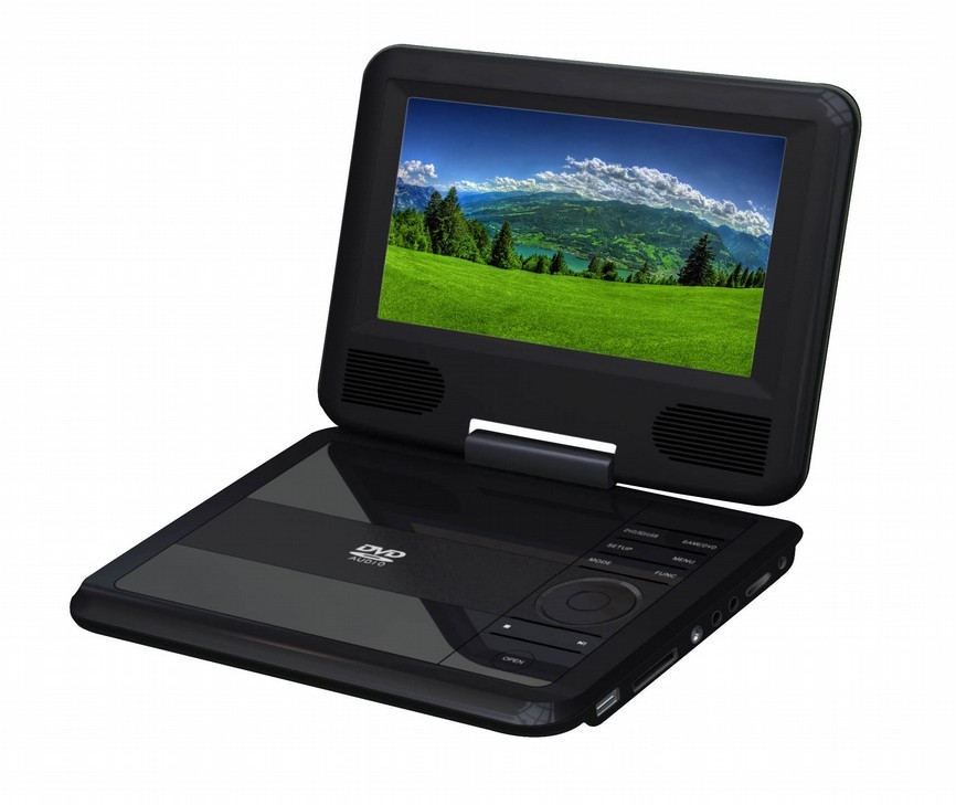 7" portable DVD player Black Color