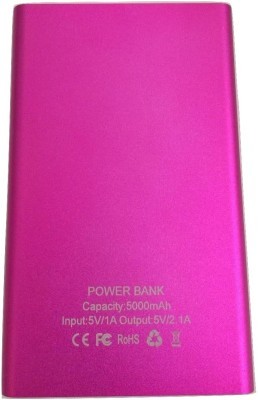 Pink Portable Slim 5000Mah Power Bank 5000 mAh