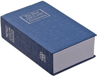 Tall Dictionary Book Style Hidden Vault with Keys Safe Locker