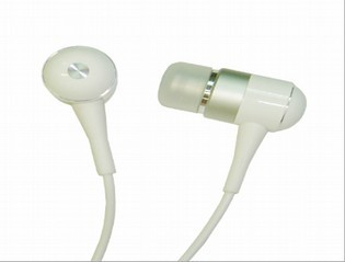 White Mini Speaker Earphone