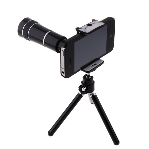 10x Optical Zoom Telescope Lens With Tripod and Back Case 
