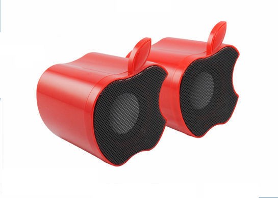 Apple Shape Magnetically Shielded USB Mini Speakers