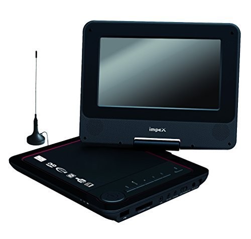 Black 7 Inch Portable DVD Player