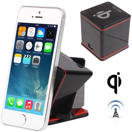 Black Cube Mount Holder Base QI standard Car Kit Wireless Charger 