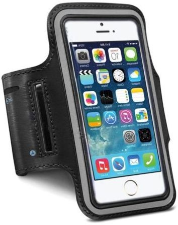 Black Sports Running Armband Case Cover Holder 