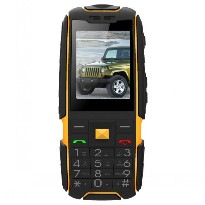 Black Waterproof 2.4 Inch Rugged Bar Phone 