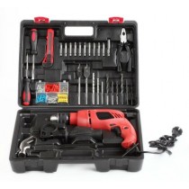13 mm Impact Drill with Variable Speed, Reverse Hammering Function Kit