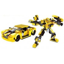2 in 1 Yellow Transformer Block Set