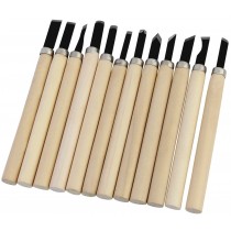 Set of 12 Pcs Wood Carving Hand Chisels Knife Tools
