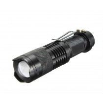 Black Pocket LED Mini Flashlight Torch 
