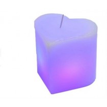Heart Shaped Color Changing LED Candle