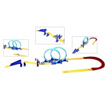 High Speed Multi-Loop Pull Back Car Racer Toy Track Set