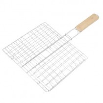 Metal Picnic Outdoor Barbecue Tool Triple Grilling Basket
