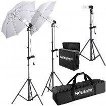 Neewer 600W 5500K Photo Studio Day Light Umbrella Continuous Lighting Kit
