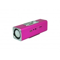 Pink Digital Portable Audio Rectangle Speaker