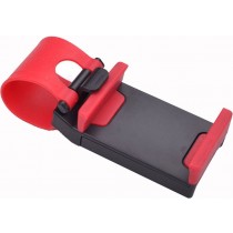 Red 4.8 Inch Car Steering Wheel Mobile Holder 