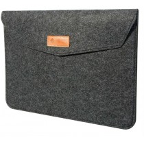 Slate Grey Felt Laptop Sleeve for 15-Inch MacBook Pro & Retina 