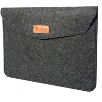 Slate Grey Premium 13.3-Inch Felt Laptop Sleeve