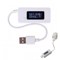 White USB Port Tester Charger 