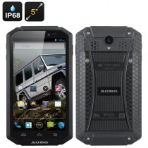 Black 5 Inch Aoro I5 Rugged Smartphone