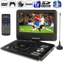 Black 9.0 Inch TFT LCD Screen Digital Multimedia Portable DVD