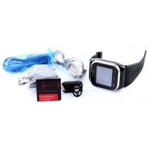 Black Touch Screen Mobile Watch Phone with Bluetooth Headset