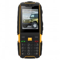 Black Waterproof 2.4 Inch Rugged Bar Phone 