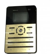 Golden Metal Mini Slim Card Size Mobile Phone
