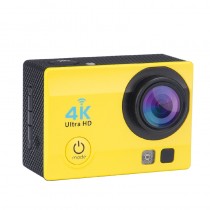 Yellow 2 Inch LCD Display Wi-Fi Waterproof Sports Action Camera