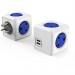 4 Way Two USB Port Wall Adapter