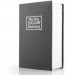 Metal Black Large Dictionary Book Style Cash Box Safe Locker
