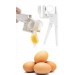 White Easy Cracker One Click and No Mess Plastic Egg Separator