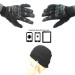 Wireless Bluetooth Winter Hat With Bluetooth Enabled Biker Gloves 