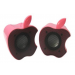 Apple Shape Magnetically Shielded USB Mini Speakers - 1