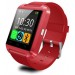 Red Bluetooth Smart Wrist Watch
