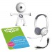 White Color Stereo Headset With Webcam - 4