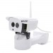White Tilt Waterproof Wireless IP Camera 
